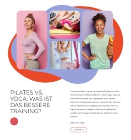 Kostenlose Designvorlage Für Pilates- Und Yoga-Training