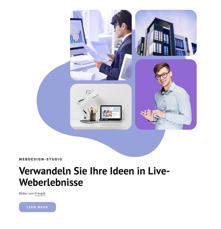 Gut gestaltetes Web Website Builder-Vorlagen