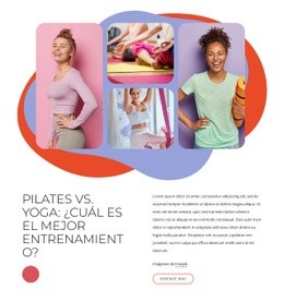 Diseñador De Sitios Web Para Ejercicios De Pilates Y Yoga