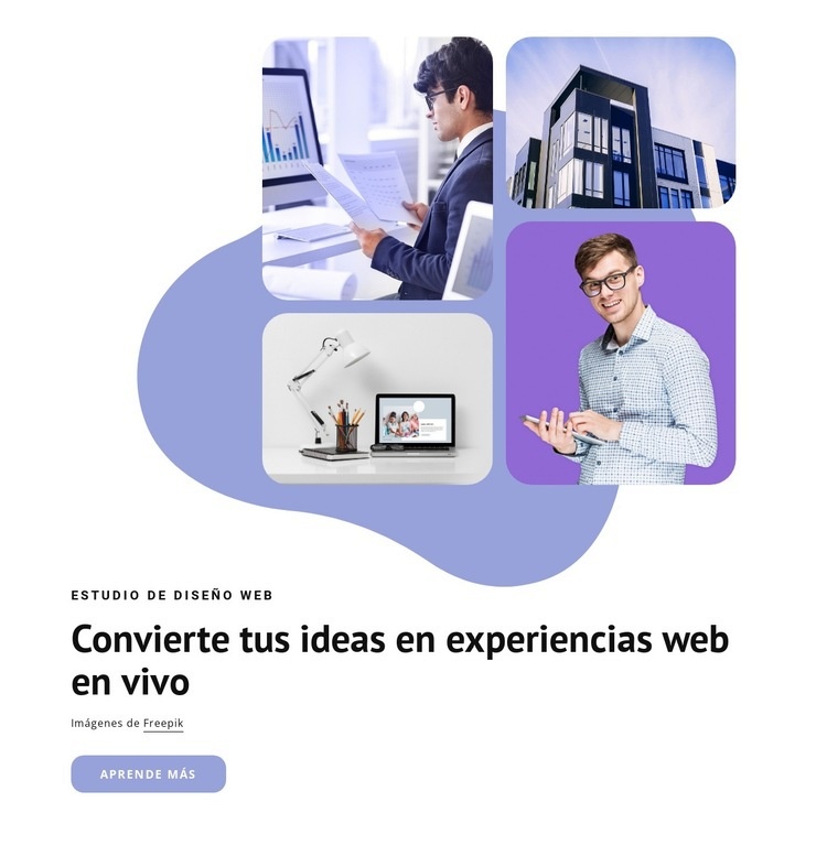 Web bien diseñada Creador de sitios web HTML