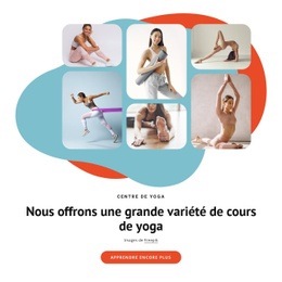 Créateur De Site Web Pour Les Styles De Yoga Les Plus Courants