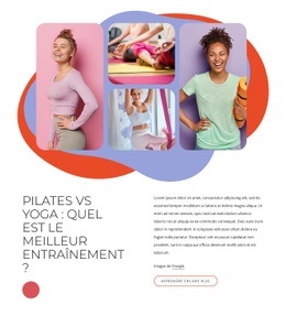 Séances De Pilates Et De Yoga - HTML Writer