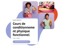 Cours De Fitness Fonctionnel - Maquette De Conception Web