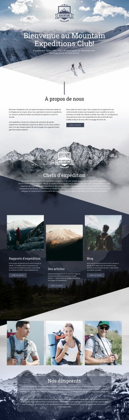 Expédition En Montagne Extrême – Inspiration De Modèle HTML5