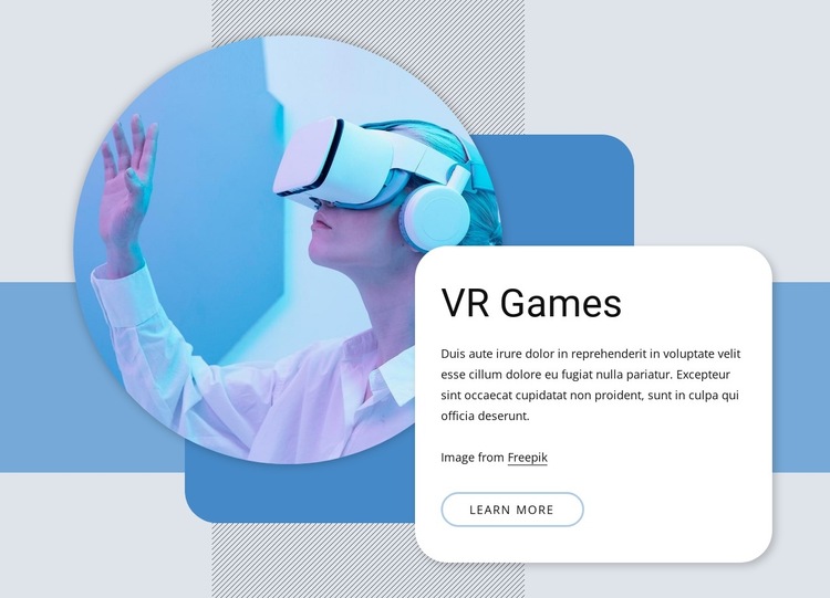 VR games and others HTML5 Template