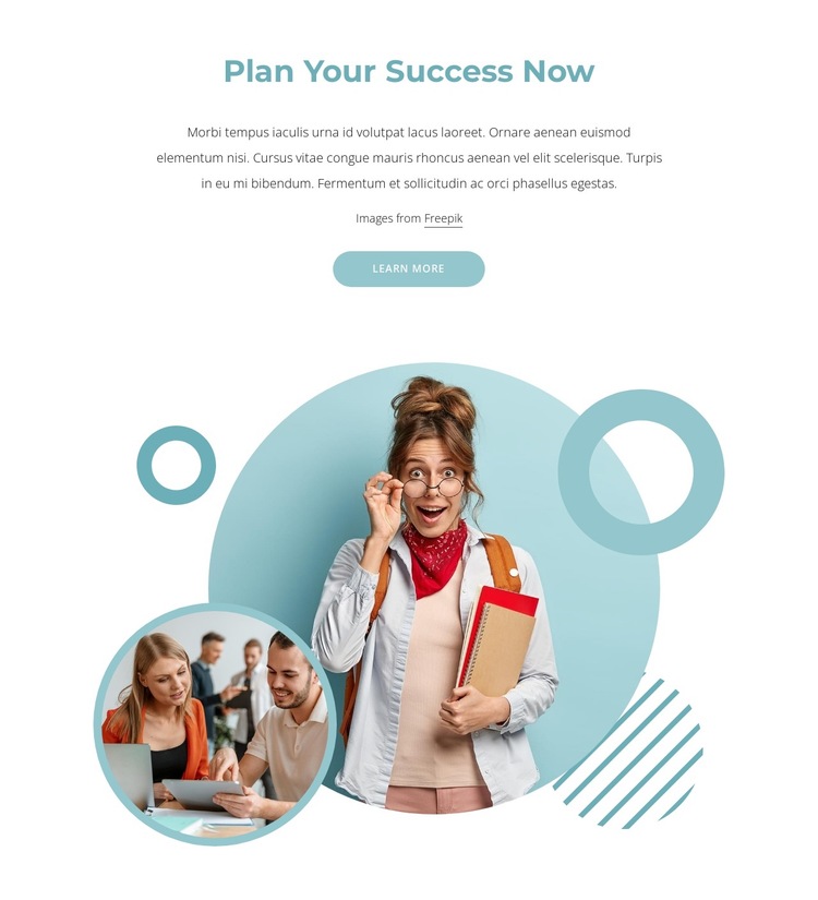 Plan your success now HTML5 Template
