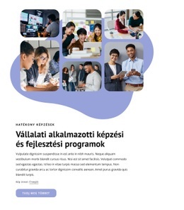 Vállalati Alkalmazottak Képzése – Reszponzív HTML5-Sablon