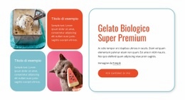 Generatore Di Mockup Di Siti Web Per Gelato Biologico