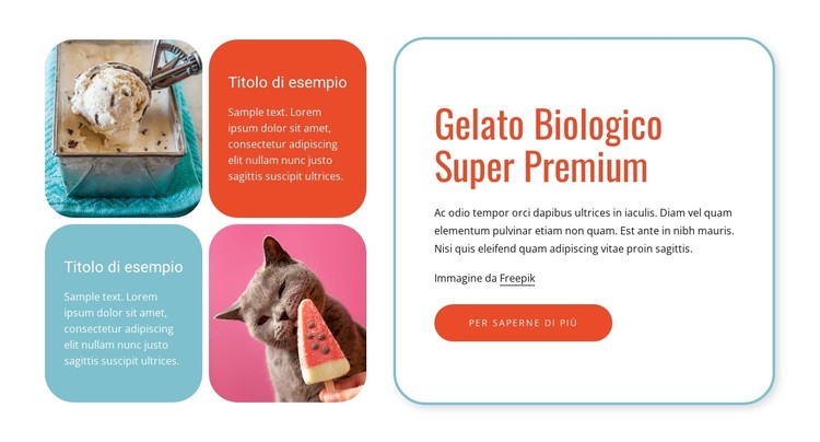 Gelato biologico Modello CSS