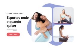 Aulas De Exercícios Em Grupo - Construtor De Sites Criativos E Multifuncionais