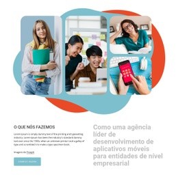 Agência De Desenvolvimento De Aplicativos - Design Criativo De Sites Multiuso