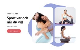 Gruppträningsklasser - HTML5-Mall