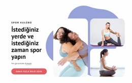 Grup Egzersiz Dersleri Için Premium Açılış Sayfası