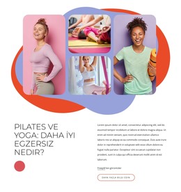 Pilates Ve Yoga Egzersizleri - Web Geliştirme Şablonu