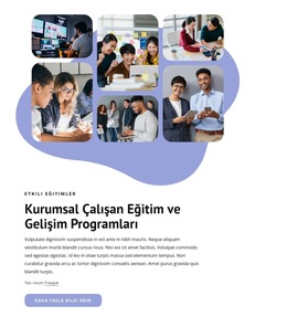 Kurumsal Çalışan Eğitimi - Web Şablonu