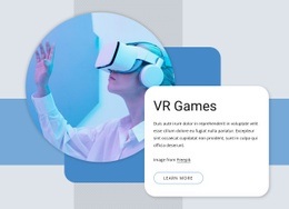 VR Games And Others - Drag & Drop Web Page Design