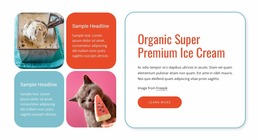 Organic Ice Cream Product For Users