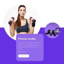 Studio Fitness – Bezplatné Šablony