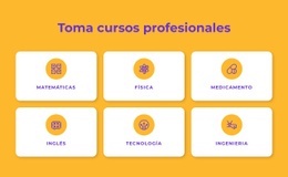 Tema HTML5 Para Programas De Certificados Profesionales