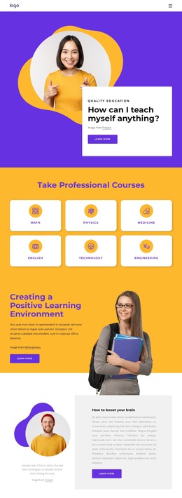 Professional Courses Templates Html5 Responsive Free