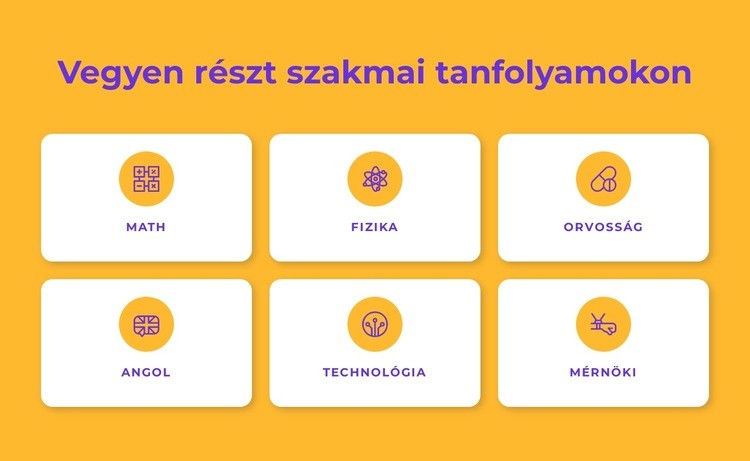 Szakmai bizonyítvány programok WordPress Téma