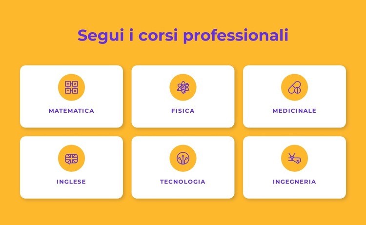 Programmi di certificazione professionale Mockup del sito web