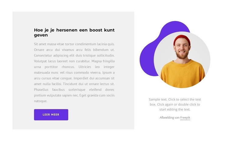 Vergroot je vaardigheden Website mockup