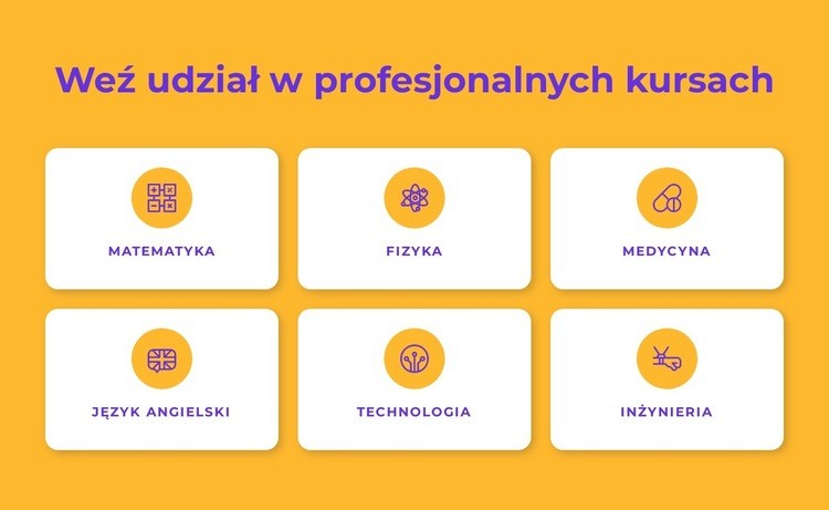 Programy certyfikatów zawodowych Szablony do tworzenia witryn internetowych