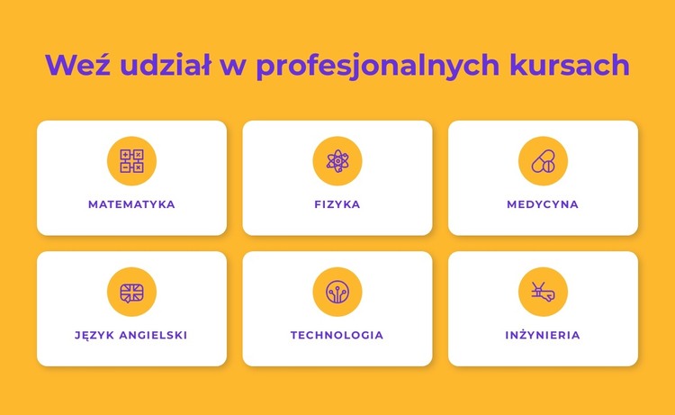 Programy certyfikatów zawodowych Szablon HTML