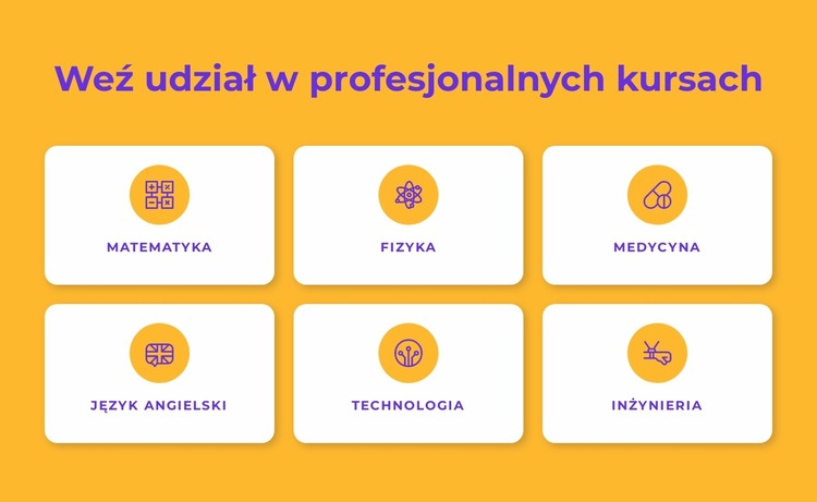 Programy certyfikatów zawodowych Szablon Joomla