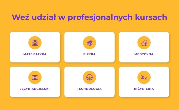 Programy certyfikatów zawodowych Szablon