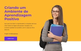 Criando Um Aprendizado Positivo - Download De Modelo HTML