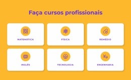 Tema HTML5 Para Programas De Certificação Profissional