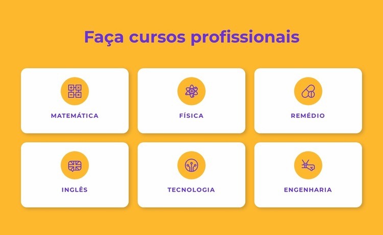 Programas de certificação profissional Modelo de uma página