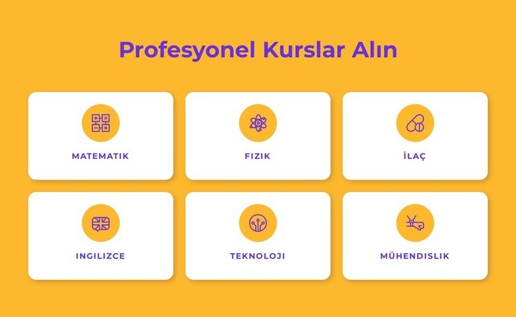 Profesyonel sertifika programları Html Web Sitesi Oluşturucu