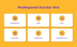 Profesyonel Sertifika Programları - Profesyonel Tek Sayfalık Şablon