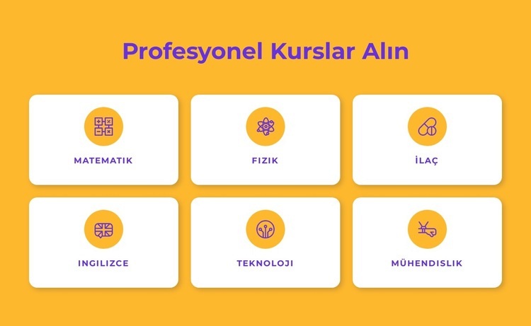 Profesyonel sertifika programları Web Sitesi Mockup'ı