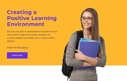 Creating A Positive Learning - Mockup Design