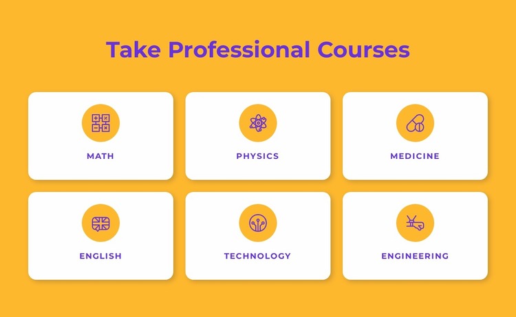 Professional certificate programs Website Mockup