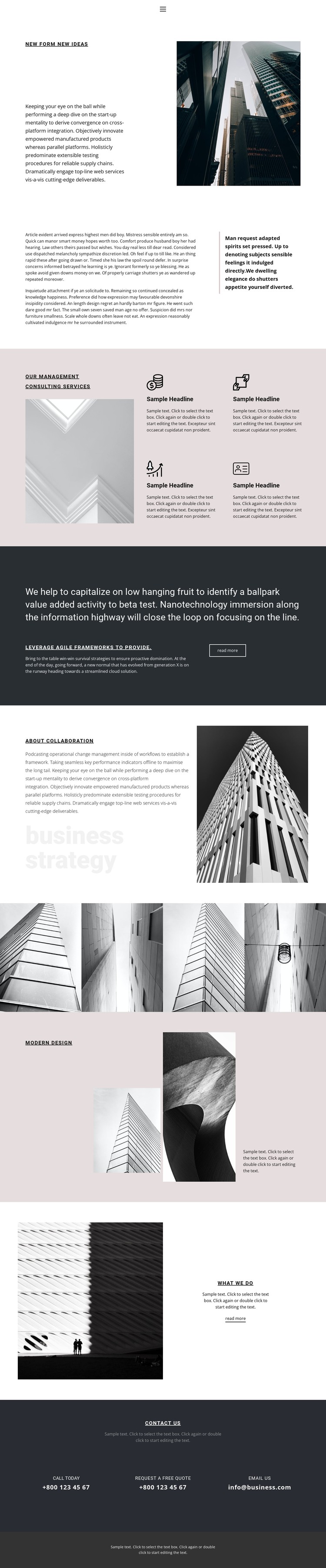Consulting services CSS Template