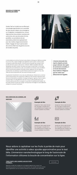 Des Services De Consultation - Belle Conception De Site Web