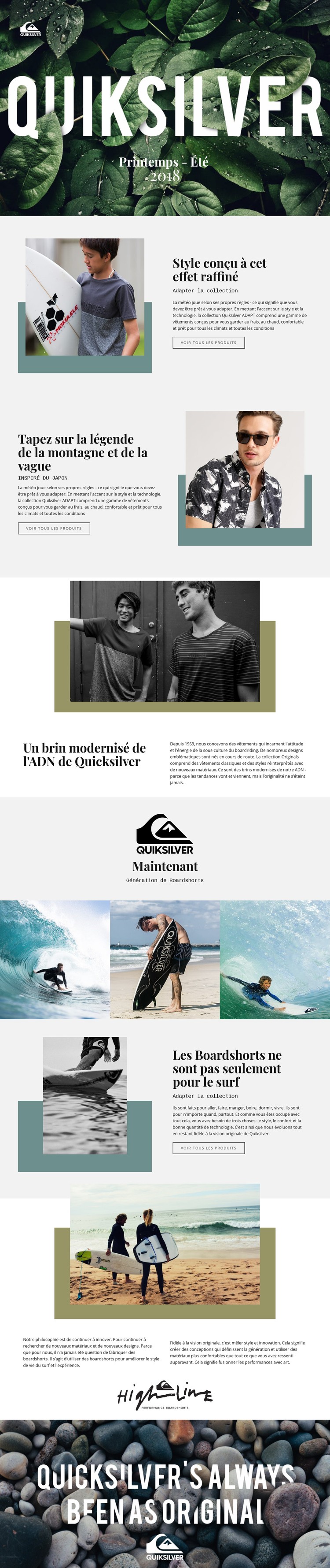 Quiksilver Modèle CSS