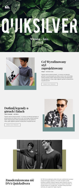 Quiksilver - Kod Szablonu HTML