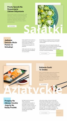 Zdrowe Menu Szablon Responsywny HTML5