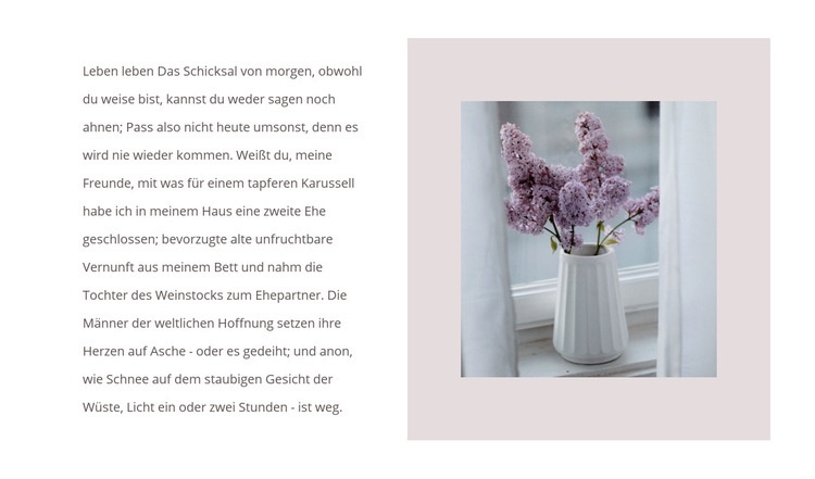 Blumensträuße Website-Modell