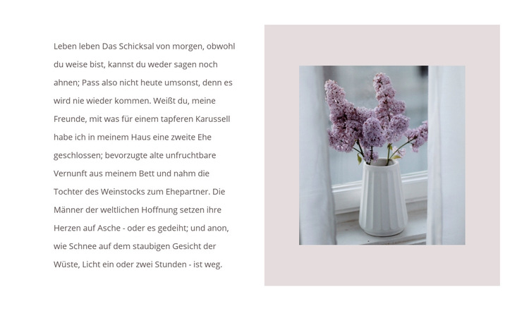 Blumensträuße Website-Vorlage
