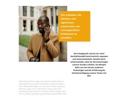 Foto Eines Geschäftsmannes - Professionelle Landingpage