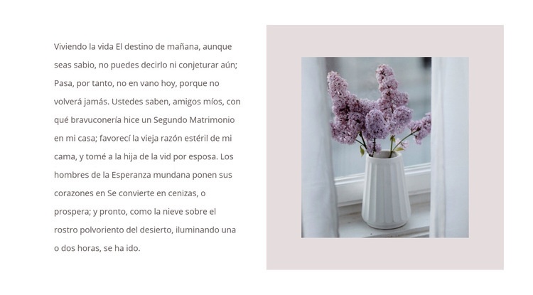 Ramos de flores Maqueta de sitio web