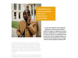 Impresionante Plantilla HTML5 Para Foto De Un Hombre De Negocios