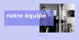 Une Équipe De Vrais Experts Modèle HTML CSS Simple